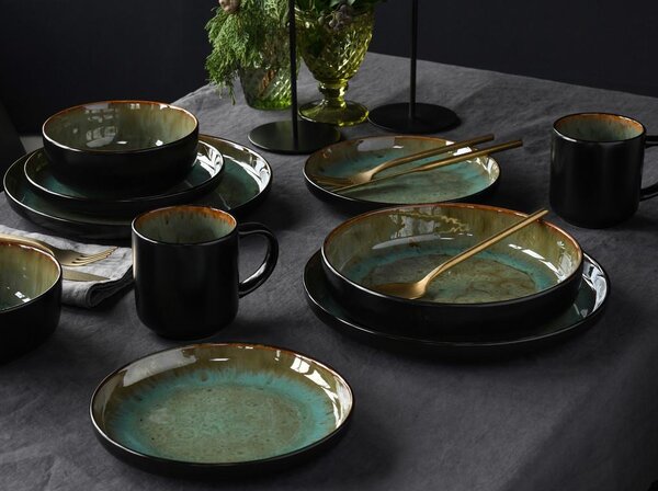 Creatable Kombinirani Servis Nordic Fjord Green, 16-Delni