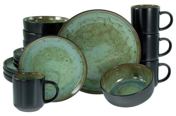 Creatable Kombinirani Servis Nordic Fjord Green, 16-Delni