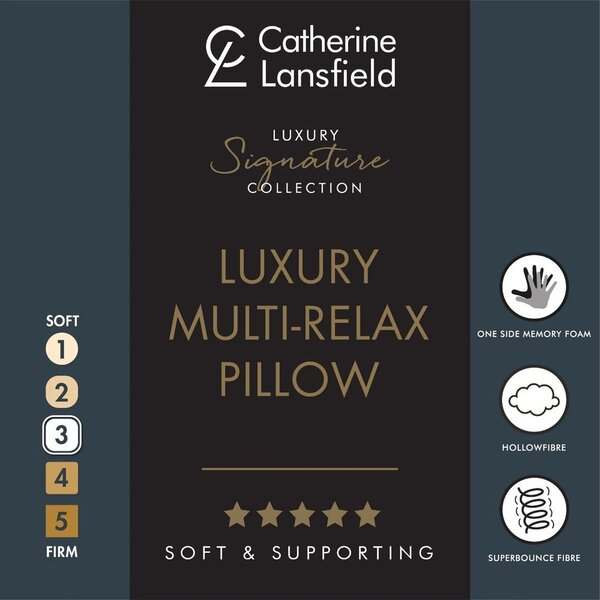 Polnilo za blazino iz spominske pene 48x74 cm Luxury Multi Relax – Catherine Lansfield