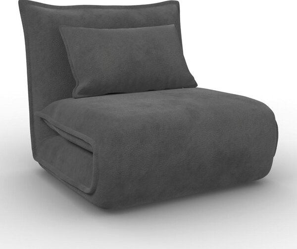 Bessagi Home Fotelj S Funkcijo Ležišča Macy, Temno Siva