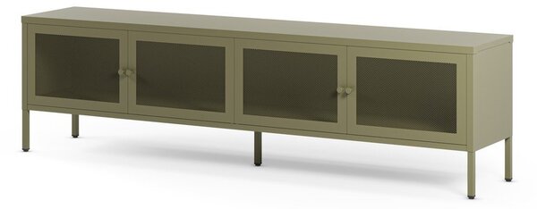 Zelena kovinska TV omarica 160x50x35 cm Fayna – Marckeric