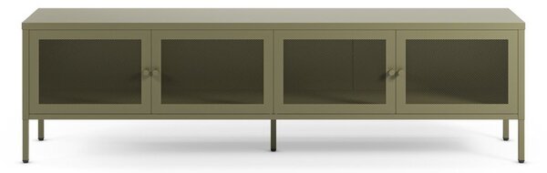 Zelena kovinska TV omarica 160x50x35 cm Fayna – Marckeric