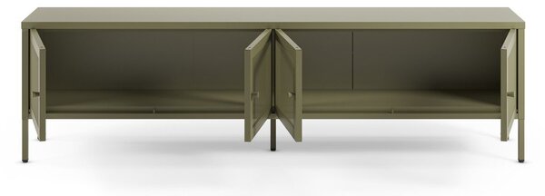 Zelena kovinska TV omarica 160x50x35 cm Fayna – Marckeric
