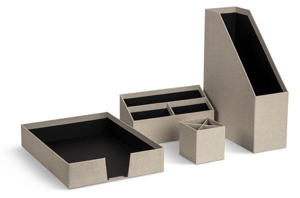 Kartonasti organizatorji v kompletu 4 ks Hugo Canvas Paper Laminate – Bigso
