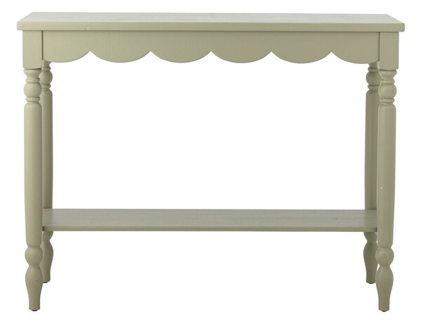 Svetlo zelena stranska mizica iz masivnega bora 36x106 cm Salla – Bloomingville