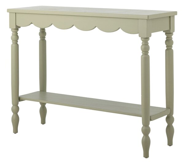 Svetlo zelena stranska mizica iz masivnega bora 36x106 cm Salla – Bloomingville