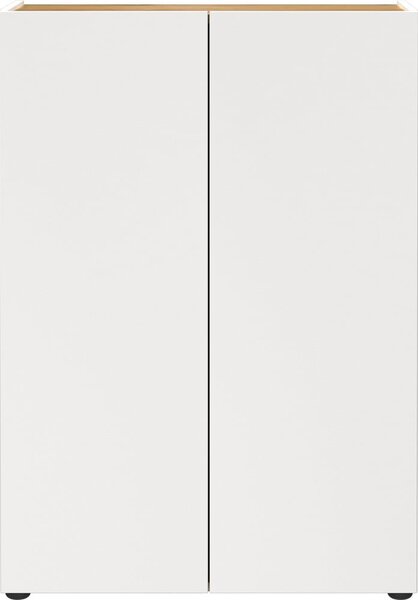 Bela omarica v hrastovem dekorju 74x105x33 cm Alviano – Germania