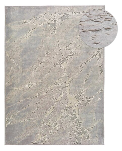 Sivo-bež preproga iz viskoze Universal Margot Marble, 60 x 110 cm