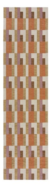 Tekač v naravni in oranžni barvi 60x230 cm Riley Block Geo – Flair Rugs