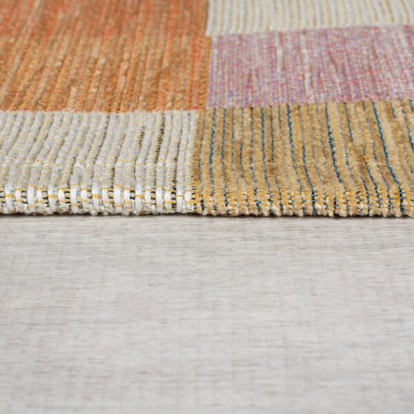 Preproga v naravni in oranžni barvi 155x230 cm Riley Block Geo – Flair Rugs