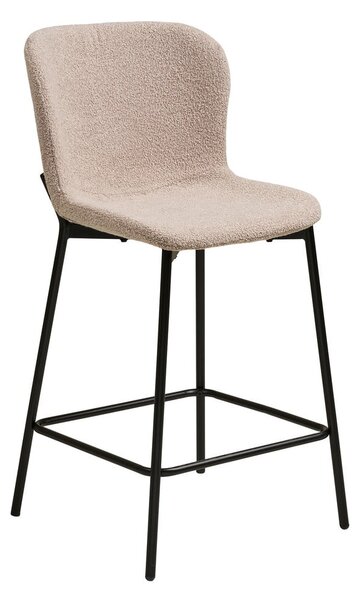Bež oblazinjen barski stol (višina sedeža 65 cm) Maceda – House Nordic