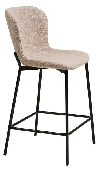Bež oblazinjen barski stol (višina sedeža 65 cm) Maceda – House Nordic