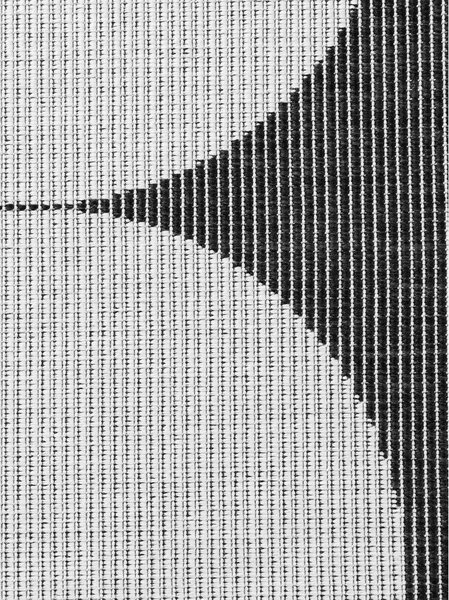 Črno-bel zunanji in notranji tekač 80x250 cm Duet Bowen – NORTHRUGS