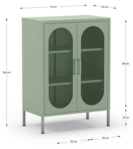 Mentolno zelena omarica 70x100 cm Diora – Marckeric