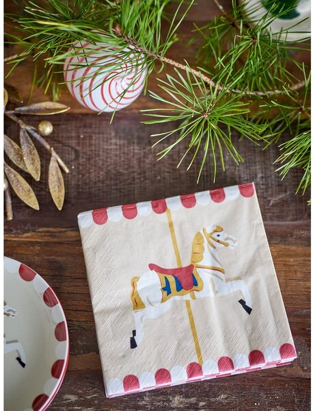 Papirnati prtički v kompletu 20 ks 33x33 cm Merry-go-round – Bloomingville
