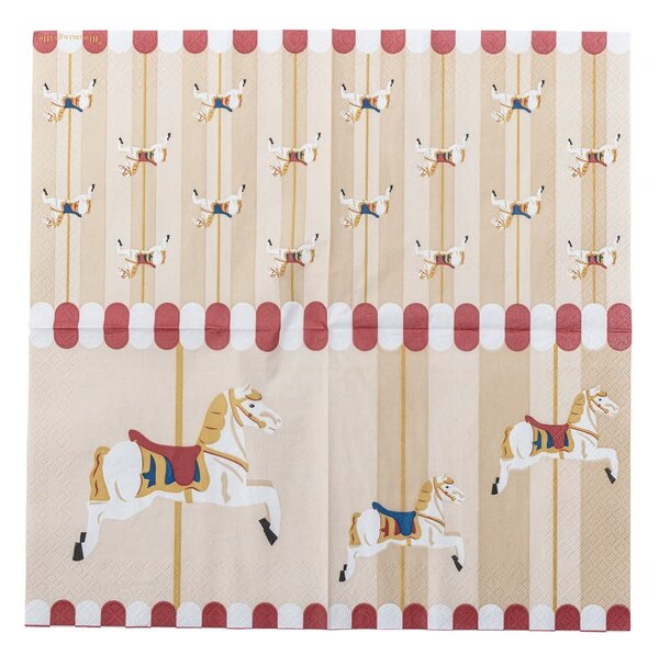 Papirnati prtički v kompletu 20 ks 33x33 cm Merry-go-round – Bloomingville