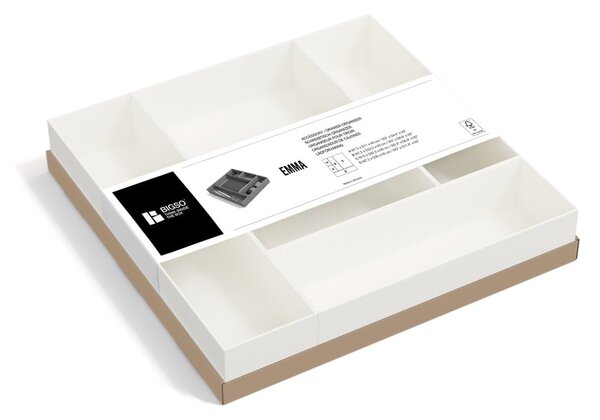 Kartonasti organizatorji za predal v kompletu 5 ks Emma Paper Laminate – Bigso