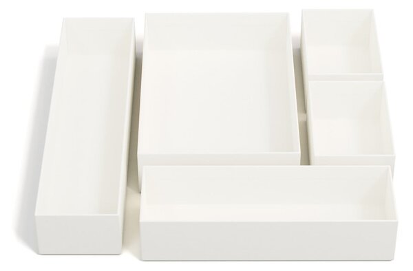 Kartonasti organizatorji za predal v kompletu 5 ks Emma Paper Laminate – Bigso