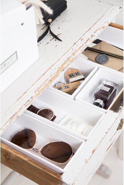 Kartonasti organizatorji za predal v kompletu 5 ks Emma Paper Laminate – Bigso