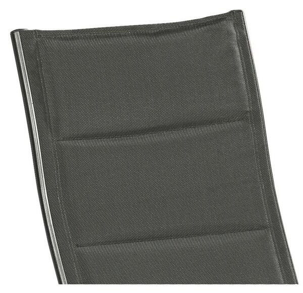Gardenson Zložljiv Vrtni Stol Florenz, Aluminij, Tekstil, Siva