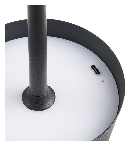 Črna LED namizna svetilka (višina 37 cm) Bradford – House Nordic