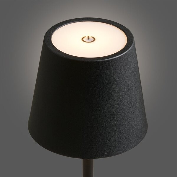 Črna LED namizna svetilka (višina 37 cm) Bradford – House Nordic