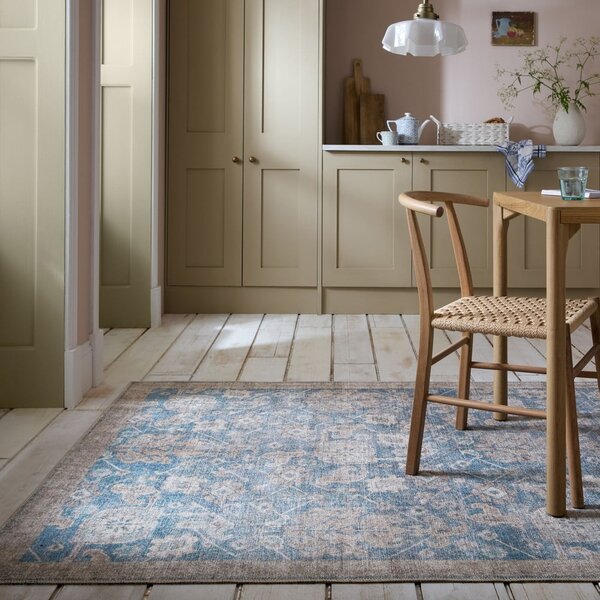 Modra pralna preproga 190x290 cm Orelia Global – Flair Rugs