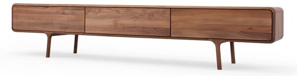 Rjava TV omarica iz masivnega oreha 220x45x45 cm Fawn – Gazzda