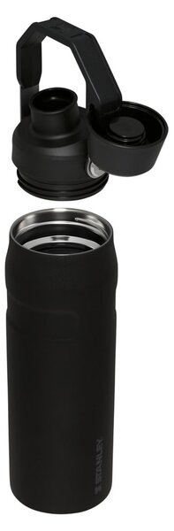 Črna termovka iz nerjavečega jekla 700 ml IceFlow™ Bottle Fast Flow Black – Stanley