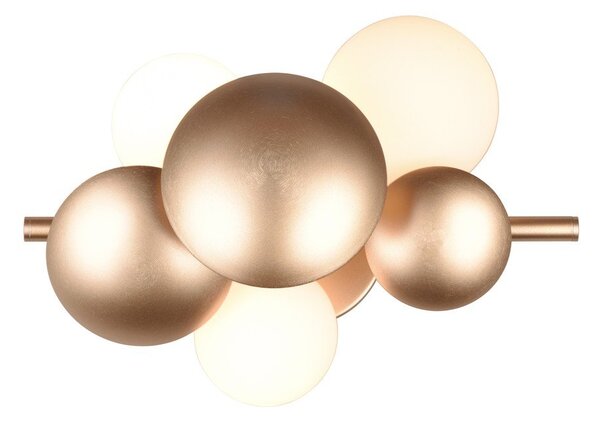 Bela/zlata stenska svetilka Bubble – Trio Select
