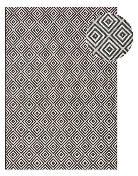Črno-bela zunanja preproga NORTHRUGS Karo, 200 x 290 cm