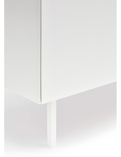 Bela visoka komoda v hrastovem dekorju 95x120 cm Arista – Teulat