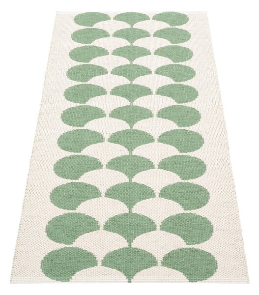 Zelen/kremno bel zunanji in notranji tekač 70x150 cm Poppy Oregano – Pappelina
