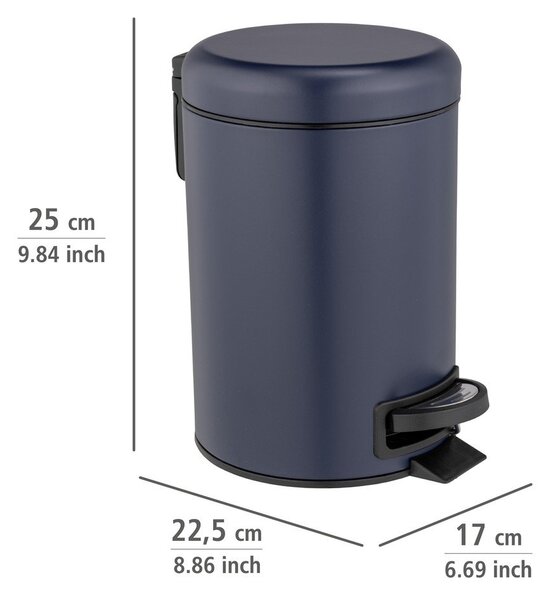 Jeklen koš za smeti s pedalom 3 l Leman – Wenko