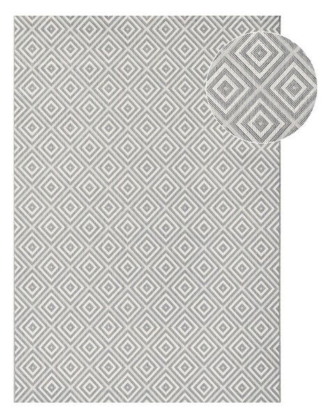 Siva zunanja preproga NORTHRUGS Karo, 80 x 150 cm