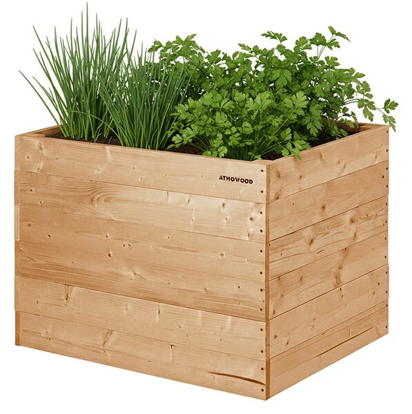 ATMOWOOD Visoka greda iz macesna 80 x 60 x 60 cm
