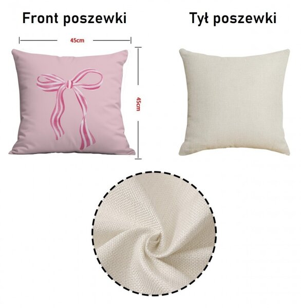 Prevleka za blazino PINKARA 45x45 cm, roza