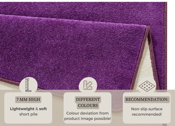 Temno vijoličen tekač 80x200 cm Fancy – Hanse Home
