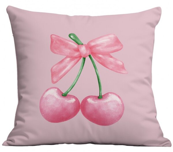 Prevleka za blazino CHERRIES 45x45 cm, roza