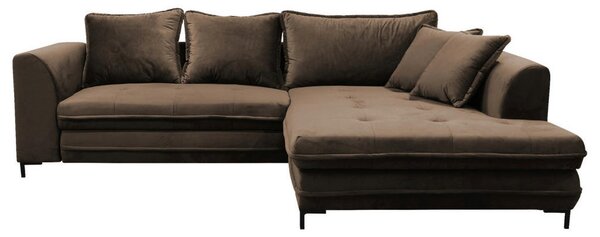 KOTNA GARNITURA S POSTELJNO F, rjava tekstil