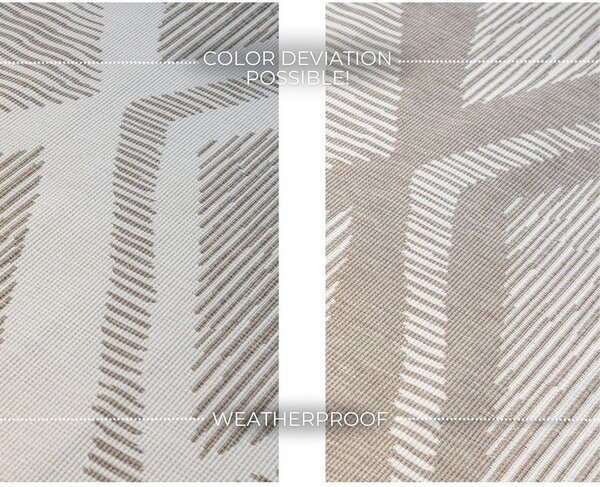 Rjava/kremno bela zunanja preproga 80x150 cm Gemini – Elle Decoration