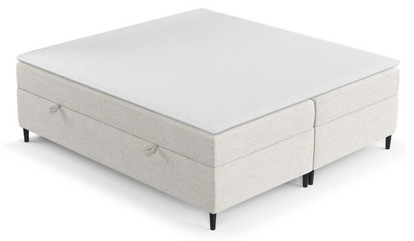 Kremno bela boxspring postelja s prostorom za shranjevanje 160x200 cm Araya – Maison de Rêve