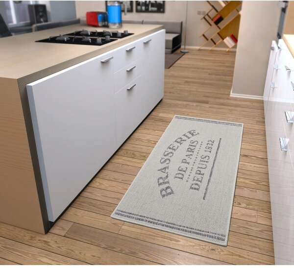 Siv/kremno bel tekač 62x150 cm Cucina – Hanse Home