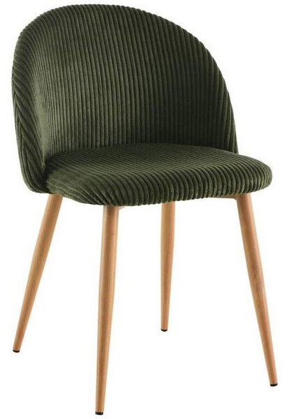 STOL, les, kovina, tekstil zelena