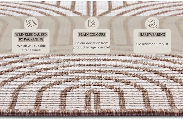 Rjava zunanja preproga 160x230 cm Pangli Linen – Hanse Home