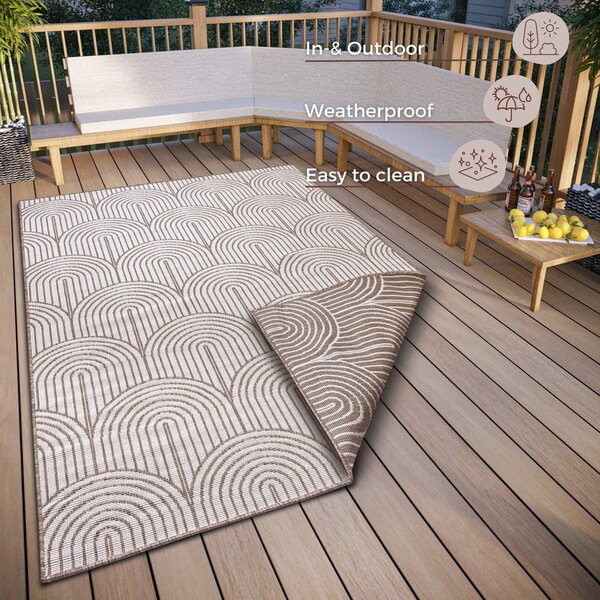 Rjava zunanja preproga 160x230 cm Pangli Linen – Hanse Home