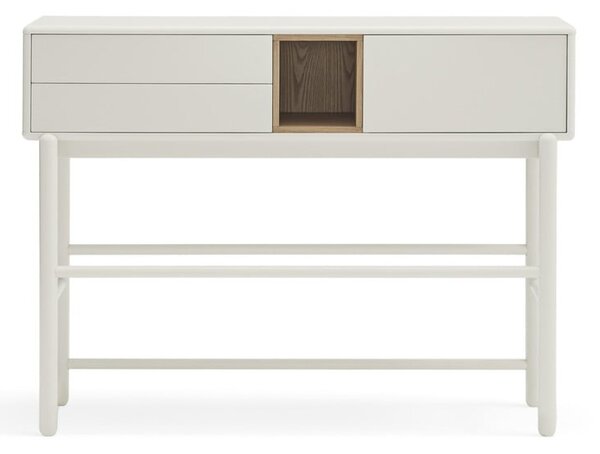 Kremno bela stranska mizica 35x120 cm Corvo – Teulat