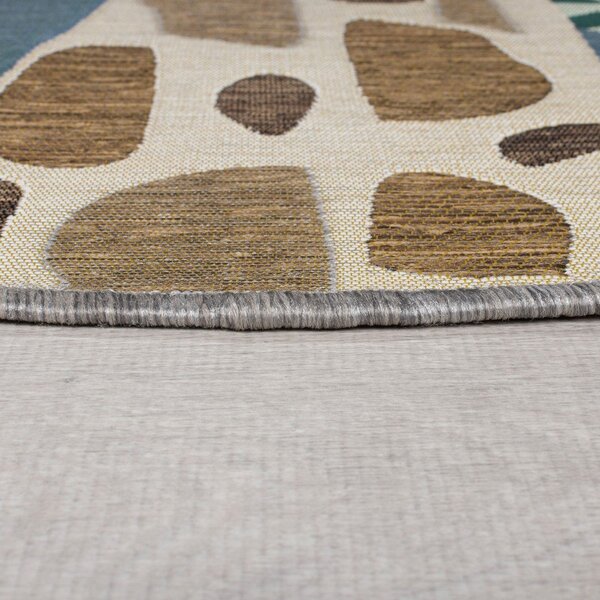 Zelena okrogla zunanja preproga ø 160 cm Eric - Flair Rugs