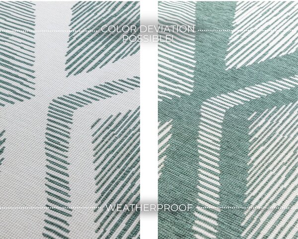 Zelena/kremno bela zunanja preproga 120x170 cm Gemini – Elle Decoration
