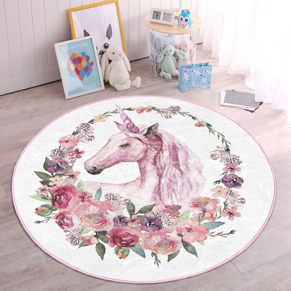 Rožnata otroška preproga ø 120 cm Comfort – Mila Home